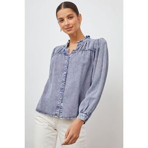 Rails Camille Top Sapphire Acid Wash